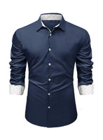 1 x RAW Customer Returns Meilicloth Men s Shirt Business Shirt Long Sleeve Casual Shirt Men s Shirts Casual Regular Fit Plain Colors Stretch Long Sleeve Men s Shirts Easy-Iron Business Shirt Blue Party Dress Shirt - RRP €34.99