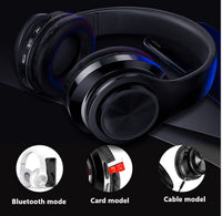 1 x RAW Customer Returns MUARRON Bluetooth 5.0 wireless headphones over ear with microphone - HiFi stereo foldable wireless headset - listen to music and make phone calls on the go black  - RRP €19.1