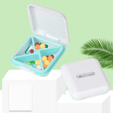 2 x Brand New Pill Box Portable Pill Box Plastic Pill Box 4 Compartments Travel Pill Box Waterproof Medicine Box Small Pill Organizer Daily Pill Box for Vitamin Multiple Medicine White  - RRP €19.04