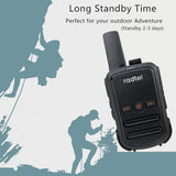 1 x RAW Customer Returns Radtel RT12 Rechargeable Walkie Talkies for Adults Long Range Handheld License Free PMR 446 Two Way Radio 16CH Handsfree VOX for Camping Hiking Black  - RRP €33.07