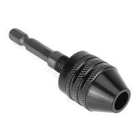 1 x RAW Customer Returns Hex Shank Drill Chuck, Keyless Drill Chuck, Hex Shank Drill Chuck, 1 4in Hex Shank Keyless Chuck Collet Adapter Capacity 0.8-8mm for Electric Screwdriver - RRP €9.05