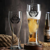 1 x RAW Customer Returns Dad wheat beer glass with saying best DAD in the world , wheat glass gift beer glass 0.5l, beer gifts for men him for Father s Day birthday Christmas men s day for father for dad  - RRP €17.99