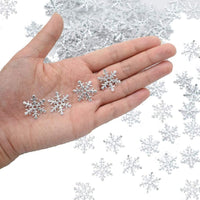 73 x Brand New Senmil 300 pieces Christmas snowflake confetti, snowflake table decoration for Christmas decorations, Christmas small suitable for weddings and parties silver snowflakes  - RRP €459.9