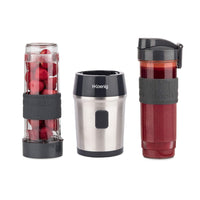 1 x RAW Customer Returns H.Koenig SMOO9 Mini Portable Blender, Compact 570ml, BPA Free, 4 Stainless Steel Blades, 300W, 2 Portable Bottles, 2 Travel Lids, Smoothie Mixer - RRP €32.87