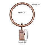 4 x Brand New sourcing map 30 Pack Curtain Clip Drape Shower Ring with Clamp Copper 1.5 Inner Dia. - RRP €69.52