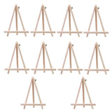 1 x RAW Customer Returns Pack of 10 mini wooden easels, 8 x 15 cm wooden table easel, adjustable table easel, for drawing, displaying photos, art, crafts for children - RRP €7.43