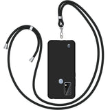 1 x Brand New LYZXMY Case for Blackview A50 6.09 Black Soft Silicone Protective TPU Case Cover Adjustable Length Lanyard, Case with Black Cord - RRP €10.8