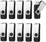 1 x RAW Customer Returns USB Sticks 16GB 3.0, 10 Pack Vansuny USB Stick 3.0 16GB, Memory Stick 16GB Drive with 360 Rotating Metal Cover for Laptop PC Black  - RRP €41.99