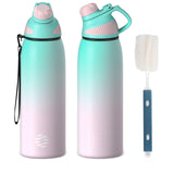 1 x RAW Customer Returns FJbottle Stainless Steel Sports Drinking Bottle with Magnetic Lid 1500ML BPA-Free Leak-Proof Children s Bottle - Suitable for Carbonated Drinks Bicycle Water Bottle Thermo for School, Fitness - RRP €26.54