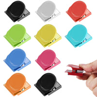 2 x RAW Customer Returns Magnetic clips, 10 pieces magnetic clips, magnets with clip, magnetic clips, multi-colored magnet clips clamps for refrigerator, whiteboard, magnetic board, office, home, kitchen, school - RRP €18.08