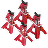 1 x RAW Customer Returns Cerlingwee Metal Jack Stand RC Jack Stand Red Outdoor RC Crawler Car for Models - RRP €23.91