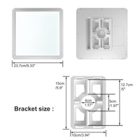 1 x RAW Customer Returns LVL LED Panel Ceiling Light, 18W Flat LED Ceiling Light Square, CCT Color Changing, Modern Flat Ceiling Lamp for Bathroom, Living Room, Bedroom, Kitchen, Hallway, Office White, 23cm-18W  - RRP €23.99