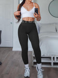 1 x RAW Customer Returns TAYOEA Women s Sports Leggings Seamless Scrunch Butt Push Up Leggings Opaque Gym Fitness Pants High Waist Sports Pants Yoga Pants Black, S - RRP €24.99