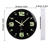 1 x RAW Customer Returns Warminn Luminous Wall Clock Without Ticking Noises Silent 30 cm Quartz Modern Large Battery Operated Wall Clock Easy to Read for Room Home Kitchen Bedroom Office School Rose Gold  - RRP €19.38