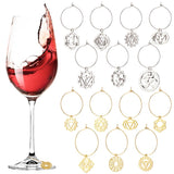 1 x Brand New BENECREAT 14 Styles Chakra Wine Glass Charms, Yoga Wine Identifier Markers, Drink Marker Tags for Cocktail, Champagne Party Favors Decoration - RRP €19.2