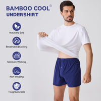 4 x RAW Customer Returns BAMBOO COOL Men s Undershirt Round Neck Basic Men s Short Sleeve T-Shirt 3 Pack - RRP €185.52