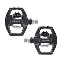 1 x RAW Customer Returns SHIMANO PD-EH500, SPD bicycle pedals, cleat set included, mountain bike, two-sided platform, metal - RRP €73.95