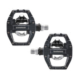 1 x RAW Customer Returns SHIMANO PD-EH500, SPD bicycle pedals, cleat set included, mountain bike, two-sided platform, metal - RRP €73.95