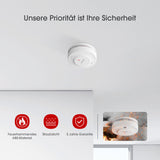 1 x RAW Customer Returns X-Sense Improved Smoke Detector 10 Year Battery, Fire Alarm with Photoelectric Sensor, T V Rheinland and EN14604 Tested Fire Detectors, SD2J0AX, Set of 5 - RRP €72.99