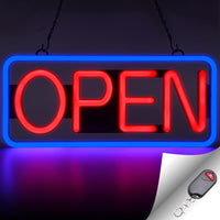 1 x RAW Customer Returns FITNATE Neon Sign, Super Bright Open Neon Sign, 55 x 25 cm with EU Plug, 3 Lighting Modes Neon Sign, Neon Light for Bar, Party, Illuminated Sign - RRP €70.58