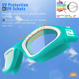 20 x Brand New ZABERT swimming goggles for men women adults, W1 professional diving goggles swimming goggles anti-fog UV400 protection, competition triathlon swimming pool, case clear lenses blue-green white teal - RRP €403.2