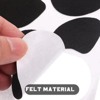 27 x Brand New SEWACC 6 Sheets Self Adhesive Felt Circles Irregular Shape Self Adhesive Felt Circles Self Adhesive Felt Stickers For Costume DIY Stickers With Cow Print - RRP €364.5