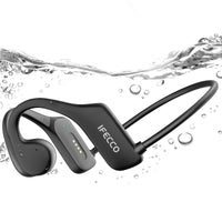 1 x RAW Customer Returns IFECCO Bone Conduction Headphones Bluetooth 5.3 - IP68 Swimming Headphones Waterproof Sweatproof Vibration Inductive Wireless Bone Conduction Headphones with 32G Mp3 Open Ear Sports Headphones - RRP €48.6