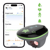 1 x RAW Customer Returns Kids Pulse Oximeter, Pediatric Wearable Health Monitor KidsO2 Ring for Children, Portable Bluetooth Children Sleep Monitor Health Tracker with APP PC Report, Gift for Boys Girls - RRP €199.99