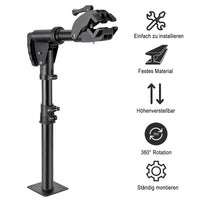 1 x RAW Customer Returns CXWXC bicycle assembly stand load capacity up to 40kg 88 LBS for electric bicycles, bicycle repair stand with 360 rotating head for MTB, racing bike XL-T350  - RRP €49.9