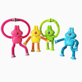 1 x Brand New 4 Pieces Telescopic Suction Cup Toys, Telescopic Suction Children s Toy, Suction Cup Toy Bathtub Toy, Pop Tubes Sensory Toy, Educational Stress Toy for Children - RRP €12.28