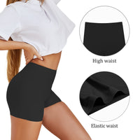 1 x RAW Customer Returns SHARICCA women s shorts cycling shorts underpants hot pants short pants high waist boxer shorts made of viscose 6-pack 6-pack black, S  - RRP €30.24