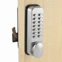 1 x RAW Customer Returns ShouSiFang Digital Sliding Door Lock with Simple Code, Keyless Silver  - RRP €59.0