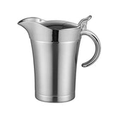 1 x RAW Customer Returns WingFly Stainless Steel Thermal Gravy Boat Double Insulated Thermal Gravy Boat Sauce Jug Sauce Cup Sauce Bowl with Lid for Serving Sauce, Vanilla Sauce, Cream, Gravy 750 ml  - RRP €24.43