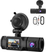 1 x RAW Customer Returns Dash Cam 1080P Car Camera Dual Dashcam Front and Interior with Wiring Kit Parking Monitor, Infrared Night Vision, 310 View Dashcam for Uber Taxi Driver - RRP €39.77