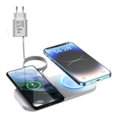 1 x RAW Customer Returns JoyGeek 2 IN 1 Wireless Charger, 15W Max Inductive Charging Station, for iPhone 15 14 13 12 11 Pro ProMax XR X, Fast Wireless Charging Pad for Samsung Galaxy S23 S22 Note, AirPods Pro 2 3 2 Pro, White - RRP €30.24