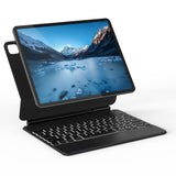 1 x RAW Customer Returns Doohoeek Case with Keyboard Free-Floating 2022, Magic Style Keyboard Case with Multi-Touch Trackpad Lighting QWERTZ for iPad Pro 12.9 6th 5th 4th 3rd Gen , Black - RRP €104.87