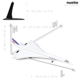 1 x RAW Customer Returns NUOTIE 1 200 Concorde Airplane Model Diecast Metal Airplane Model Kit Simulation Display Airplane Model Two Versions Available for Display Collections 1 200 France Airways  - RRP €54.99