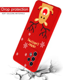 1 x Brand New Esakycn Case for Samsung A13 4G Christmas Protective Case with 2 Screen Protector 2 Camera Film, Red Cartoon Doll Silicone Christmas Cell Phone Case for Samsung Galaxy A13 4G 6.6 , Deer - RRP €21.6