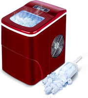 1 x RAW Customer Returns Ice cube machine, ice maker with self-cleaning function, ice cube machines 12KG 24h, 2 sizes ice cube maker, 9 ice cubes in 6 minutes ice cube maker, quiet ice cube machine crushed ice - RRP €118.99