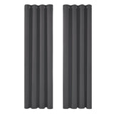 1 x RAW Customer Returns Deconovo opaque curtains, cold protection curtains, bedroom curtain, opaque, 200 x 140 cm height x width , dark grey, set of 2 - RRP €34.0