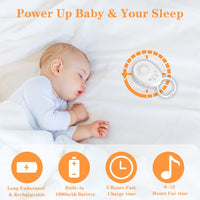 2 x Brand New VOHESEA White Noise Machine - Portable White Noise Sound Machine, Sleep Aid for Babies and Adults with Super Battery 20 Soothing Sounds 3 Timer Settings Auto Mode No Wifi Download - RRP €50.4