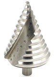 1 x RAW Customer Returns LESOLEIL step drill HSS cone drill - 6-60mm cone drill hole drill spiral groove cone drill for metal wood plastic silver  - RRP €30.4