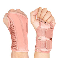 2 x RAW Customer Returns NuCamper Breathable Wrist Support Wrist Bandage With Metal Splint Stabilizer Men Women Wrist Brace Adjustable Wrist Splint for Arthritis, Tendonitis, Sprain - RRP €39.98