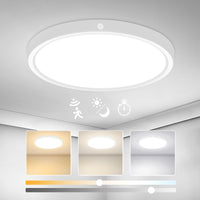 1 x RAW Customer Returns Yafido 12W 18W 24W ceiling light with motion detector, 30CM 3000K 4000K 6000K round LED lamps ceiling lights, IP44 ceiling light flat with motion detector, 2 4 8M detection distance adjustable - RRP €36.99