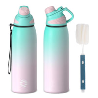 1 x RAW Customer Returns Fjbottle stainless steel sports drinking bottle with magnetic lid 1L, 800ml, 600ml, 400ml BPA-free leak-proof children s bottle - suitable for carbonated drinks, bicycle water bottle thermos for school, fitness - RRP €22.99