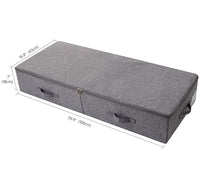 1 x RAW Customer Returns Amonsen AMX 100 43 18cm Underbed Shoes Storage Organizer Container with Lid, Dustproof and Breathable, Durable Plastic Board in Boxes, Dark Gray - RRP €26.21