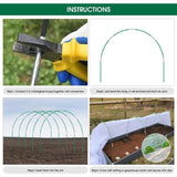 1 x RAW Customer Returns HEYIDAMAI plant tunnel arches, 50 pieces tunnel arches for raised beds, greenhouse tyres, greenhouse arches, tunnel greenhouse, polytunnel for raised beds, greenhouse tires for plant cover. - RRP €24.98