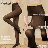 6 x RAW Customer Returns Sumvov Thermal Tights Women Winter, Fleece Lined Tights For Women, Tights Lined Skin Colored, Fake Translucent Plush Stockings Pantyhose Warming Leggings Black L XL  - RRP €78.6