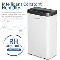 1 x RAW Customer Returns Dehumidifier 16L, Electric Dehumidifier for 100m 40m , Dehumidifier Cellar, Timer, Automatic Defrosting, Dry Clothes, Continuous Drainage 16 L D - 40 m  - RRP €169.99