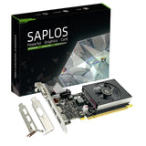 1 x RAW Customer Returns SAPLOS GT 730 4GB Video Card, 2 HDMI, DisplayPort, VGA, DDR3 64-bit, Low Profile PC Graphics Card, Computer GPU, Low Power, PCI Express x8, DirectX 12 - RRP €96.79